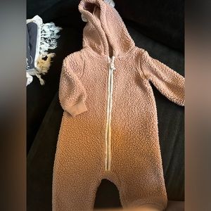 Carters Fluffy Hooded Jumpsuit